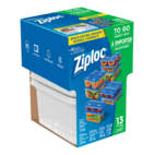 Ziploc - 4 Pack 709mL Small Disposable Square Food Containers :: Weeks Home  Hardware