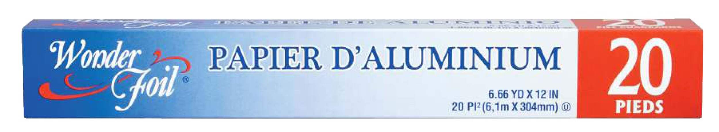 Papier d'aluminium Wonder Foil, 20 pi Front_Elevated