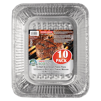 Poêle en aluminium pour table à vapeur Handi-Foil, demi-grandeur, 11 x 9 po, paq. 10