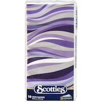 Papiers-mouchoirs de poche Scotties, 3 épaisseurs, 10 feuilles, paq. 1 Front_Elevated