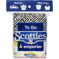 Papiers-mouchoirs Scotties Pocket to Go, 3 épaisseurs, 10 feuilles, paq. 8 Front_Flat