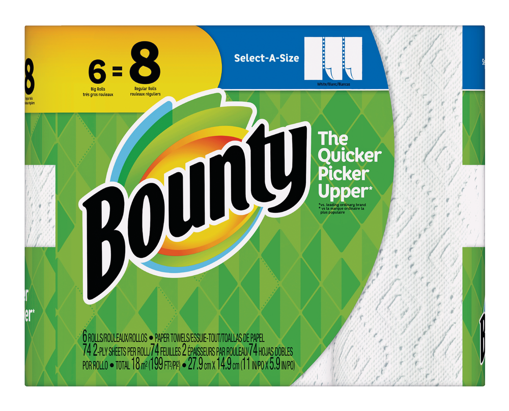 Bounty Big Roll Paper Towel, 2ply, 6pk Canadian Tire