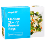 Simplicité Freezer Storage Bags, Medium, 150-ct Front_Three_Fourths_Angled_Right