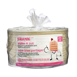 FRANK Round Paper Disposable Lunch Plates, Brown, 8-in, 110-pk, for Christmas/New Year's Eve/Birthday Party Front_Flat