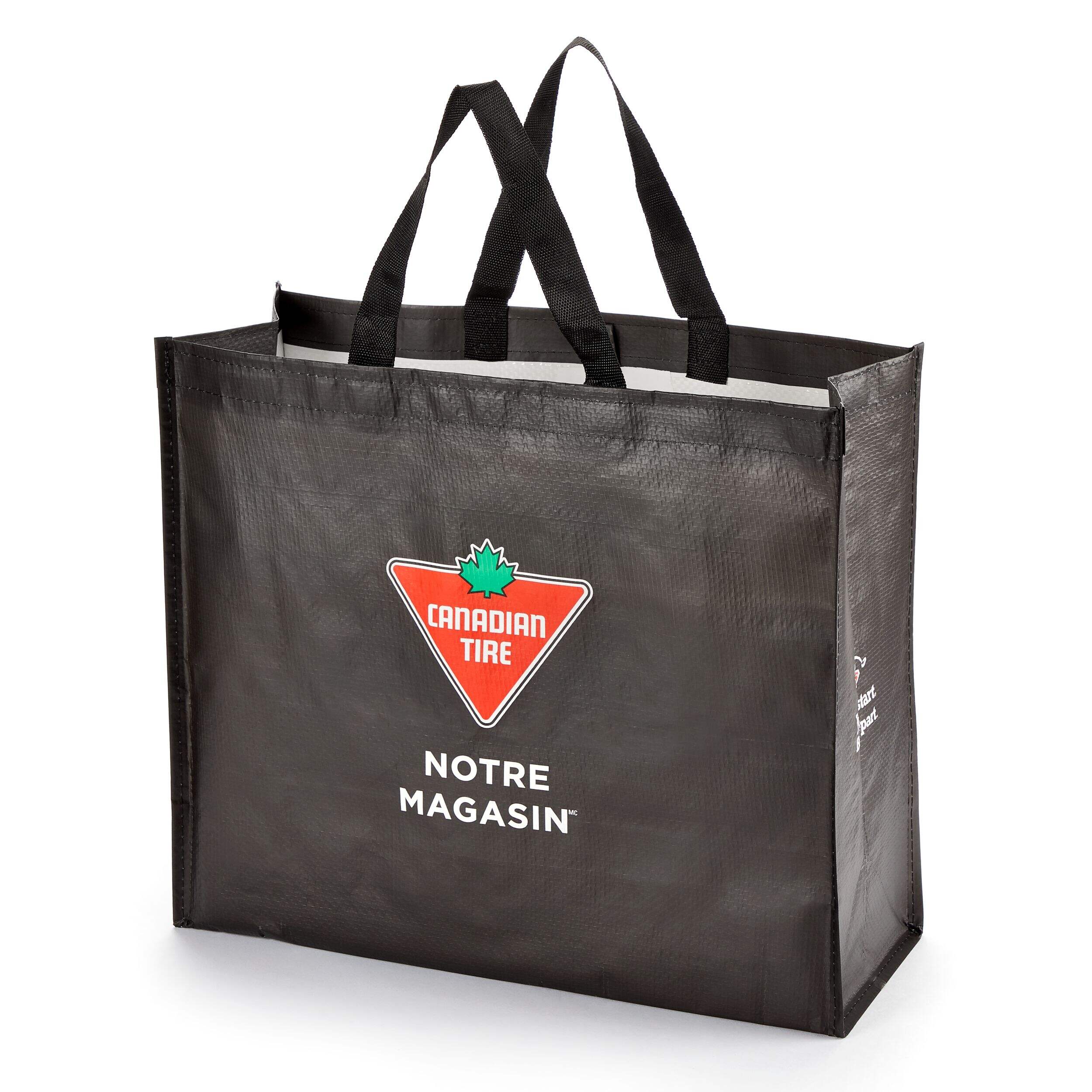 Canadian Tire Medium Plastic Reusable Bag, 23-L Front_Angled_Left