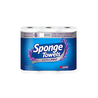 Essuie-tout en rouleau double SpongeTowels Ultra Pro, paq. 3 Front_Elevated