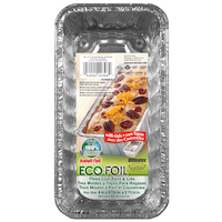 Moule à pain en aluminium Handi-Foil avec couvercles, 2 L, paq. 3 Overhead_Flat