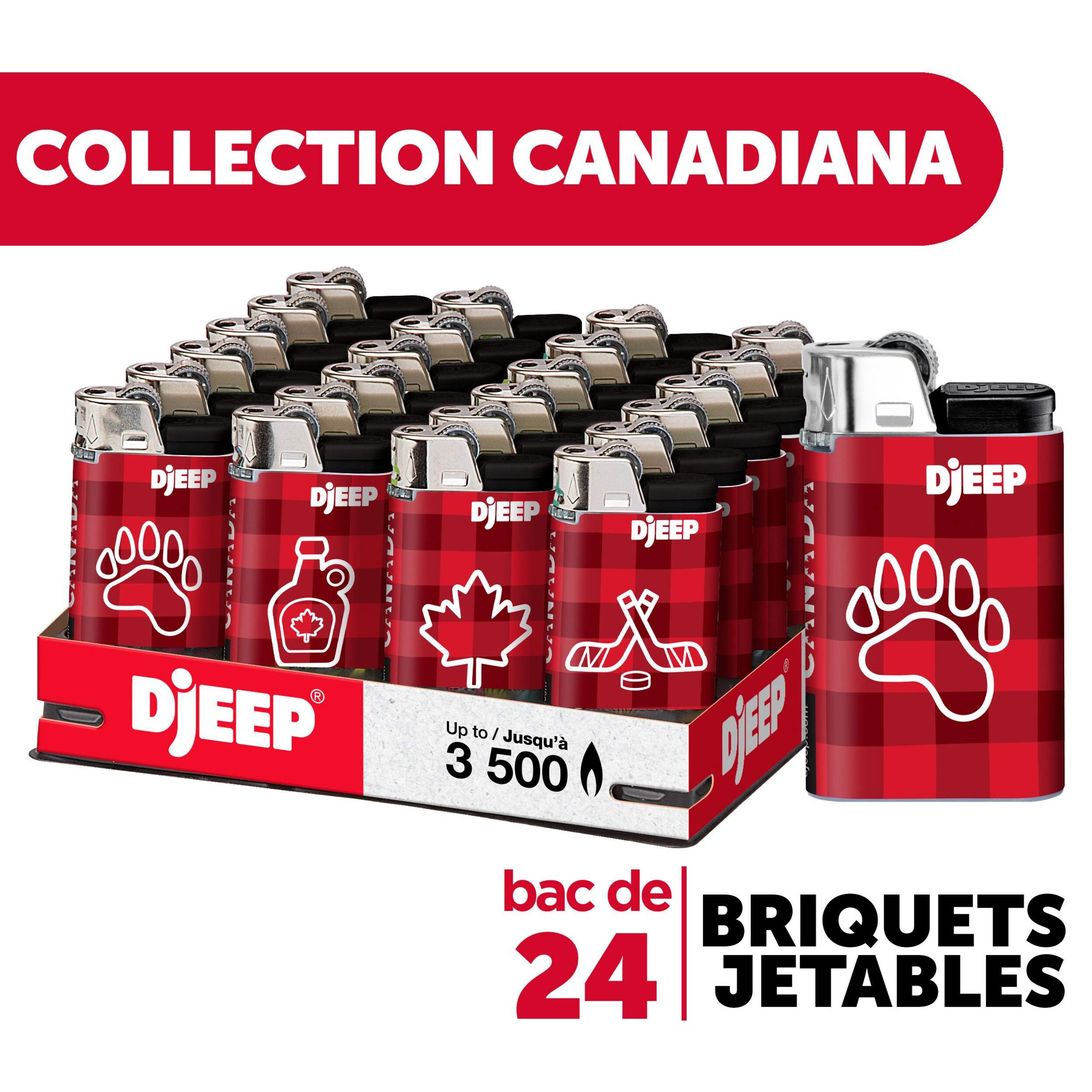 BIC DjEEP Premium Disposable Pocket Lighter with Wind Guard Canadian Tire