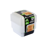 Cafe Express Square Take Out Containers, 950-mL, 15-pk Front_Three_Fourths_Angled_Right