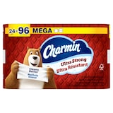 Charmin Ultra-Strong Mega Triple Roll Bathroom Toilet Paper, 2-Ply Tissue, 24-pk Front_Flat