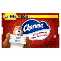 Charmin Ultra-Strong Mega Triple Roll Bathroom Toilet Paper, 2-Ply Tissue, 24-pk Front_Flat