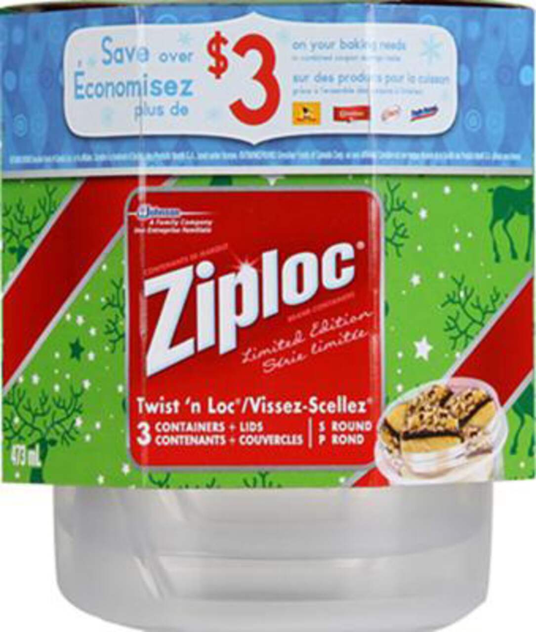 Ziploc - 4 Pack 709mL Small Disposable Square Food Containers :: Weeks Home  Hardware