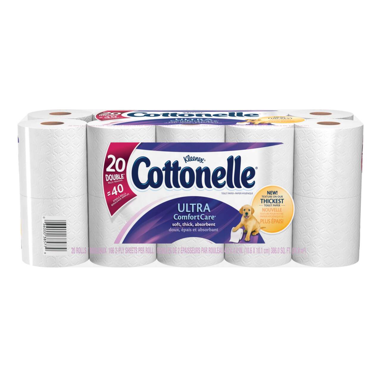 Papier hygiénique Cottonelle Ultra Comfort Care, 20 rouleaux
