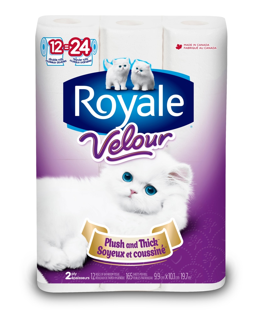 Royale Velour Toilet Paper, 12roll Canadian Tire