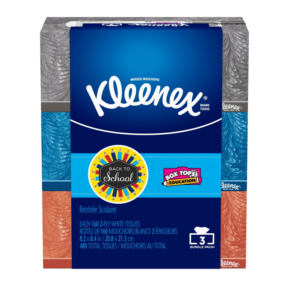 Kleenex Mainline Facial Tissue, 160pc, 4pk Canadian Tire