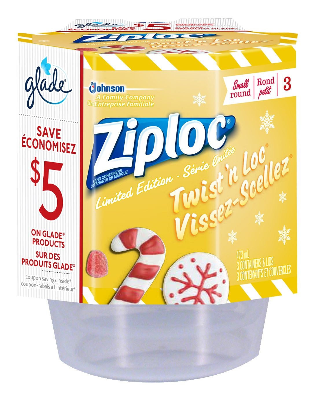 Ziploc® Holiday Twist 'n Loc Containers, Small Canadian Tire