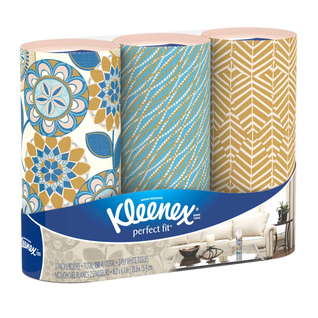 Reeflex Car Tissues (4 Canisters/200 Tissues) - Disposable Facial Tissues  Boxed in Canisters with Perfect Cup Holder Fit | Quality Car Travel Tissues