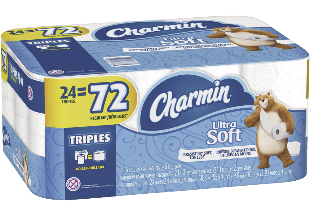 Charmin UltraSoft 2Ply Triple Roll Toilet Paper, 24Roll Canadian Tire