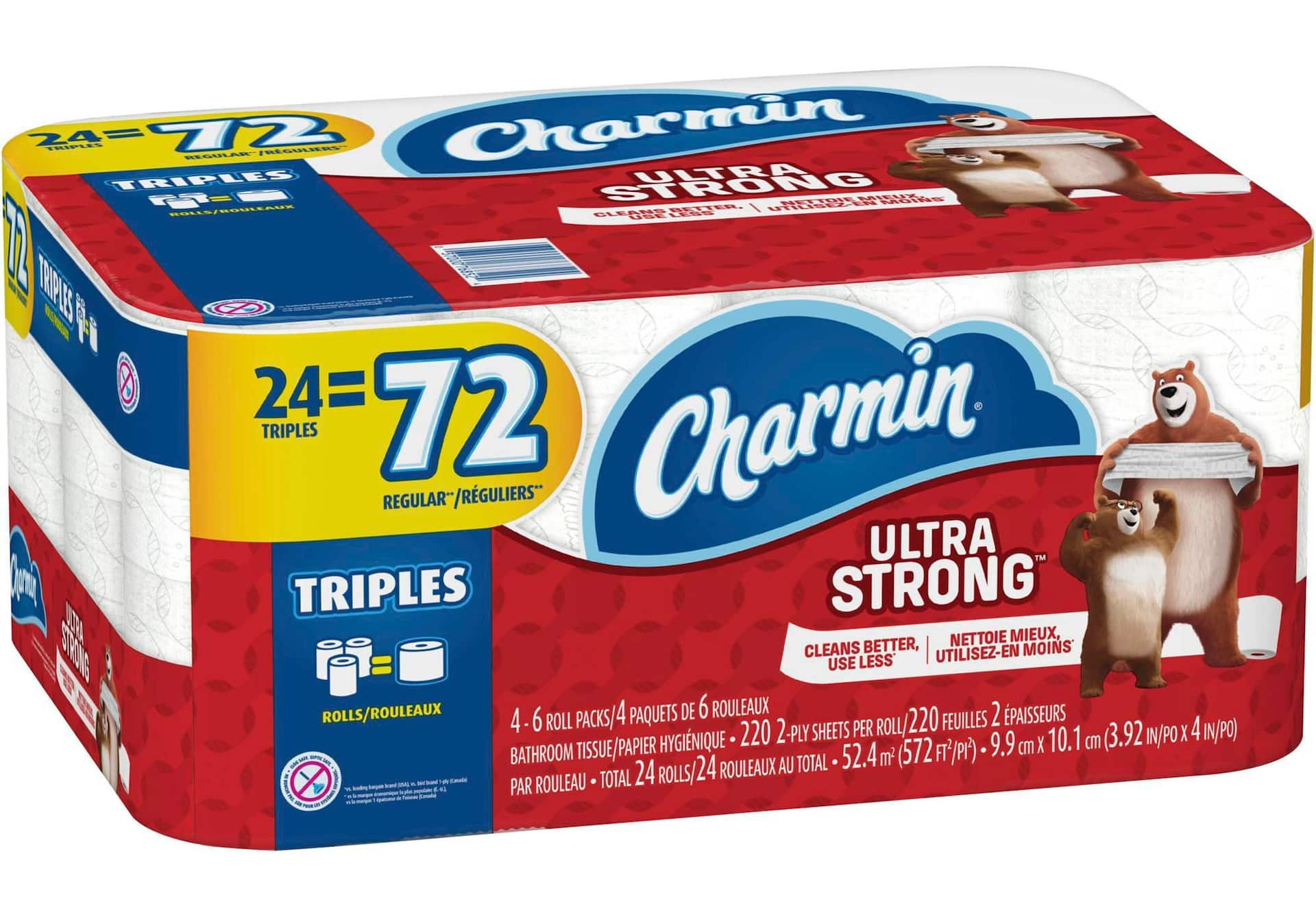 Charmin Ultra-Strong 2-Ply Triple Roll Toilet Paper, 24-Roll | Canadian ...