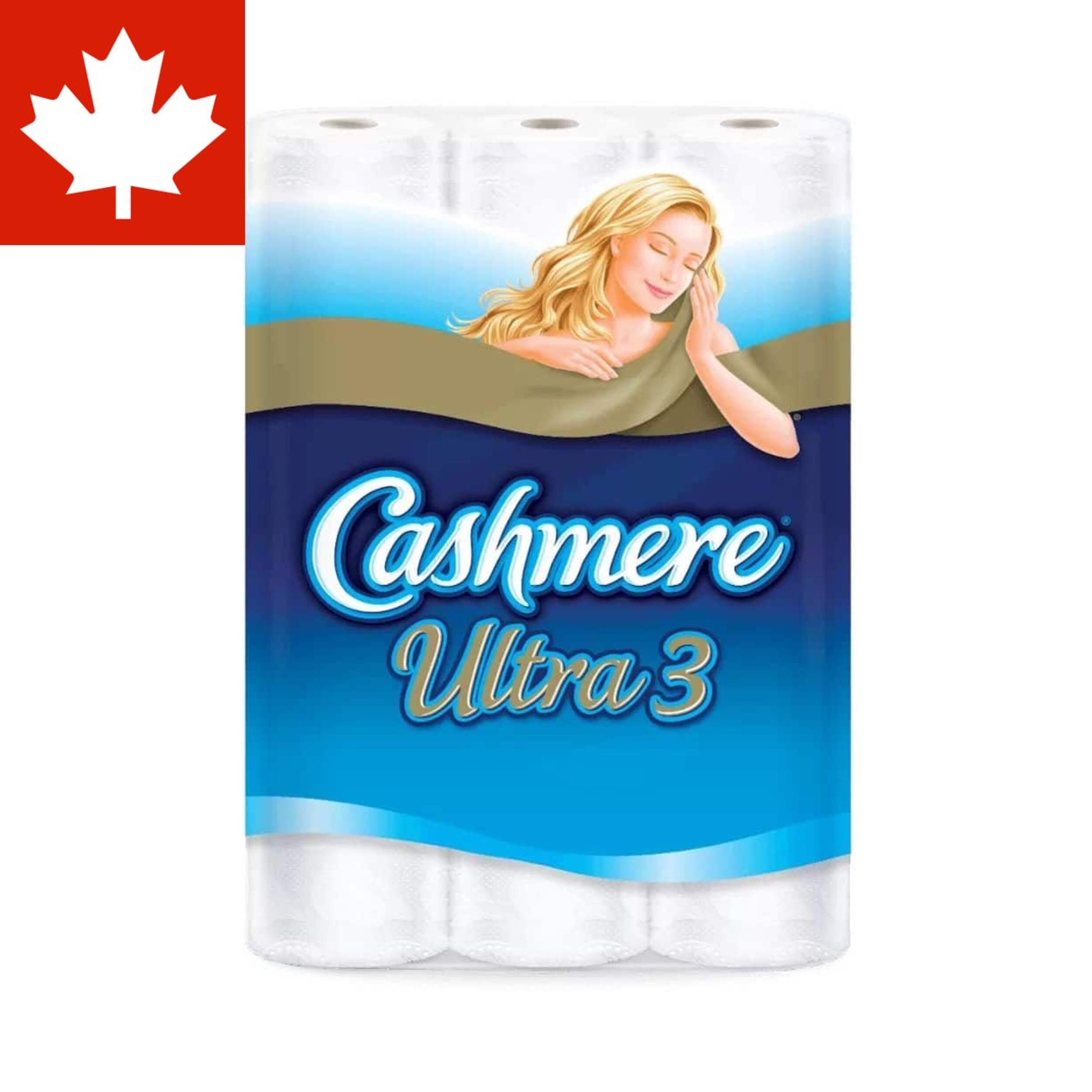 Cashmere Ultra Triple Roll Toilet Paper, 3-ply Tissue, 24-pk Front_Flat