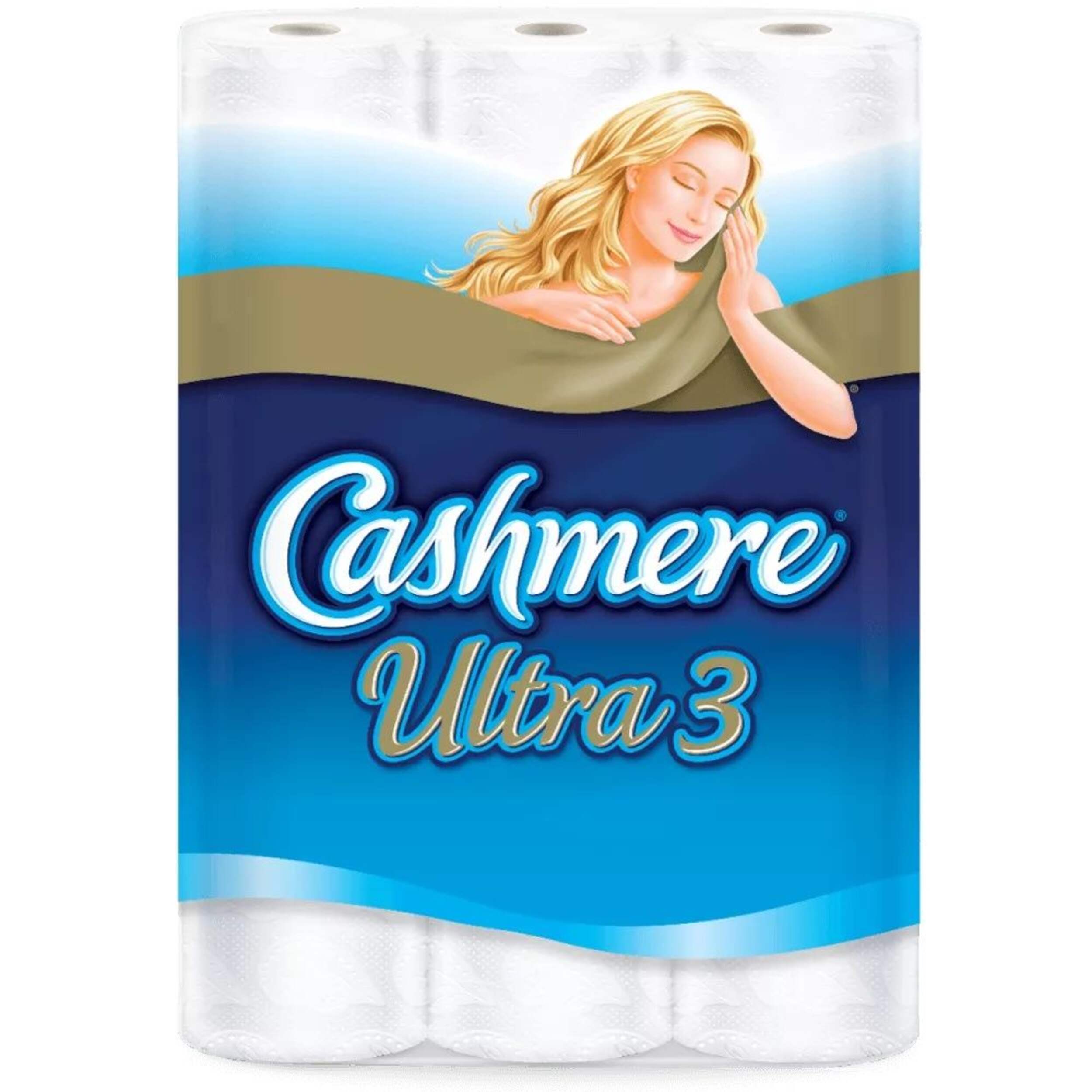 Cashmere Ultra Triple Roll Toilet Paper, 3-ply Tissue, 24-pk Front_Flat