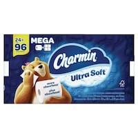 Charmin Ultra-Soft Quadruple Roll Toilet Paper, 2-ply Tissue, 24-pk Front_Flat