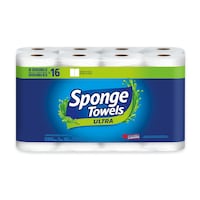 Essuie-tout Sponge Towels Ultra, 8 = 16 rouleaux, 128 feuilles