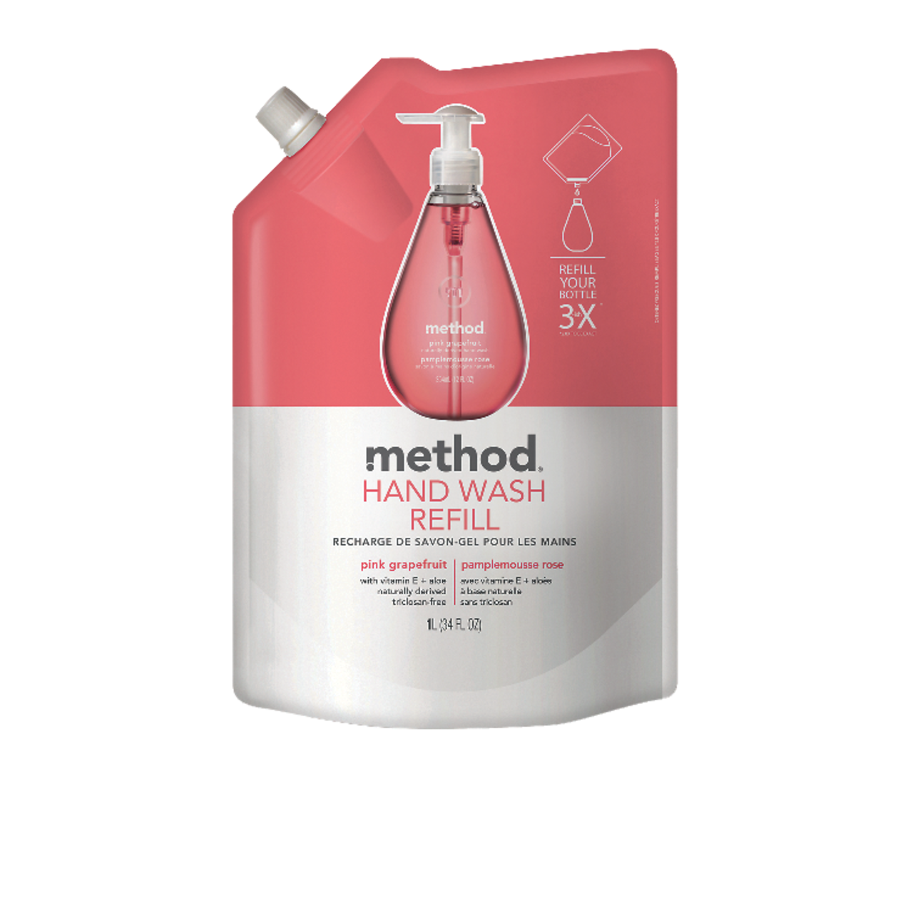 method Gel Hand Wash Soap Refill, Assorted Scents, 1-L