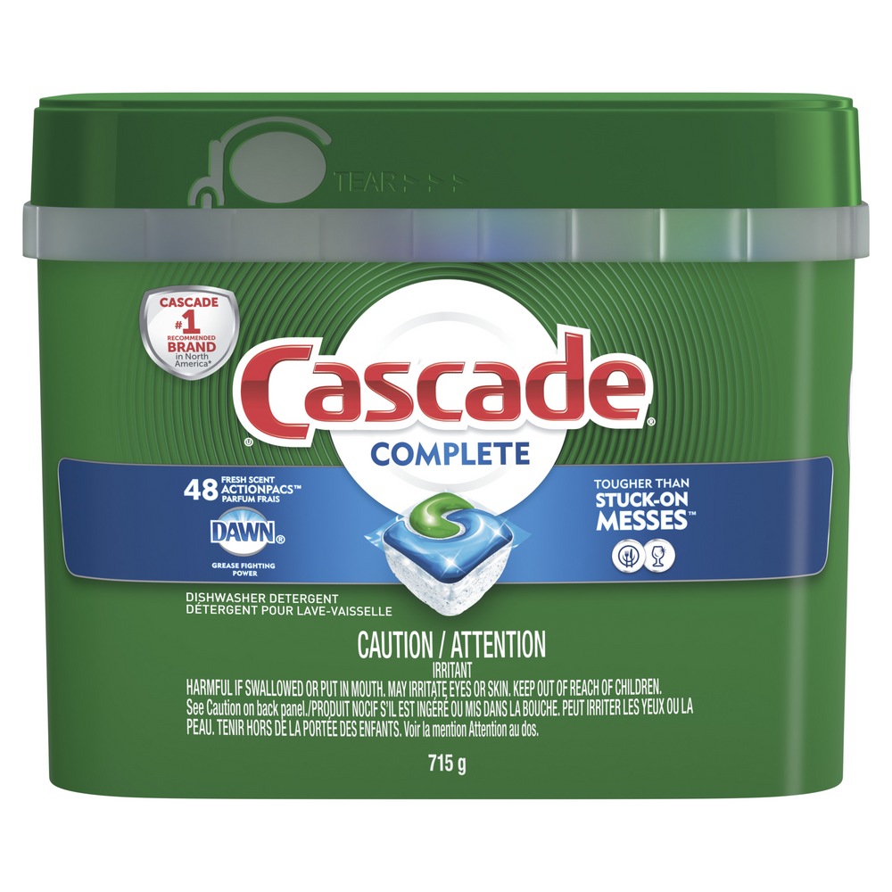 Cascade AllInOne ActionPacs Dishwasher Detergent with Dawn, Fresh