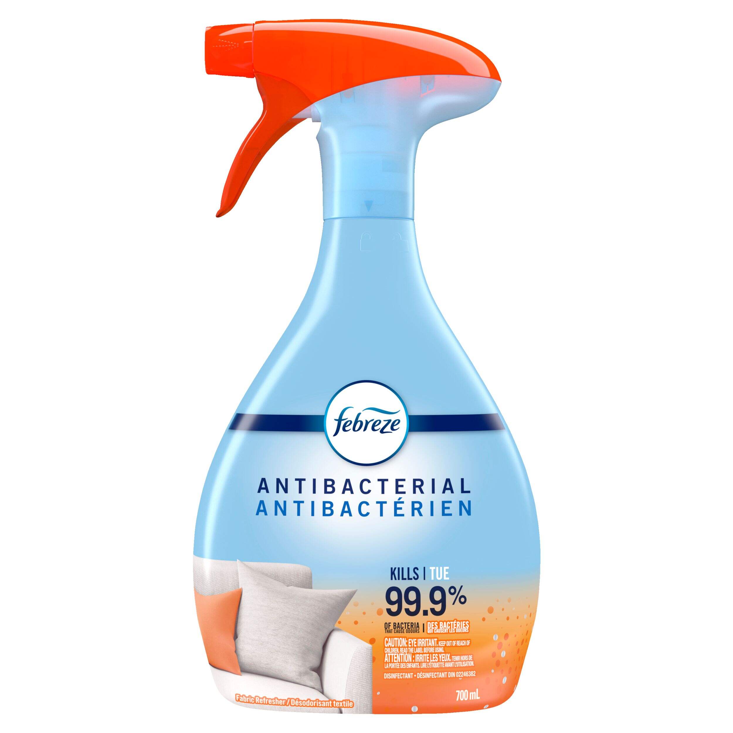 Febreze Antibacterial Fabric Refresher, 800 mL Front_Flat