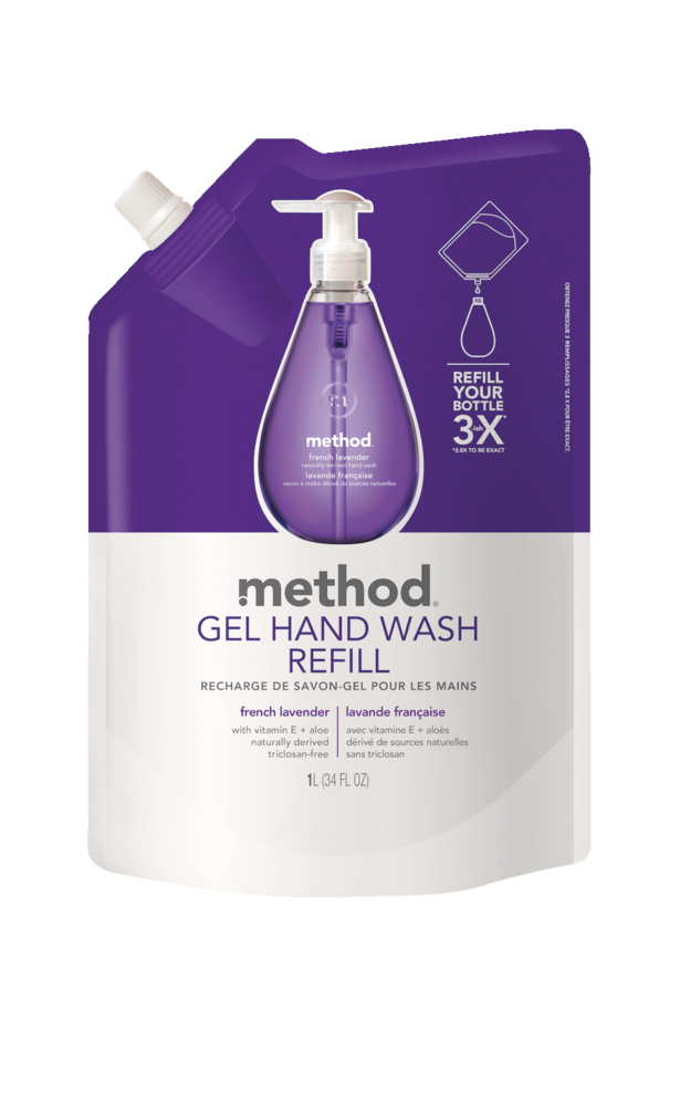 method Gel Hand Soap Refill, French Lavender Scent, 1L Canadian Tire