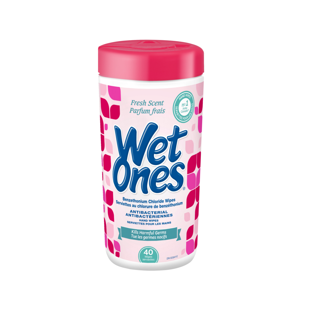Wet Ones Antibacterial Hand Sanitizer Wipes, Assorted Scents, 40-pk