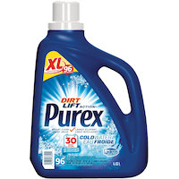 Détergent à lessive liquide Purex eau froide avec technologie Dirt Lift, parfum frais, 96 brassées, 4,43 L Front_Flat