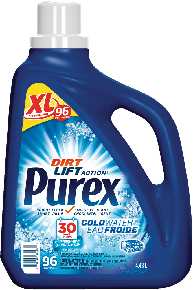 Purex Cold Water Liquid Laundry Detergent with Dirt Lift Action, Fresh