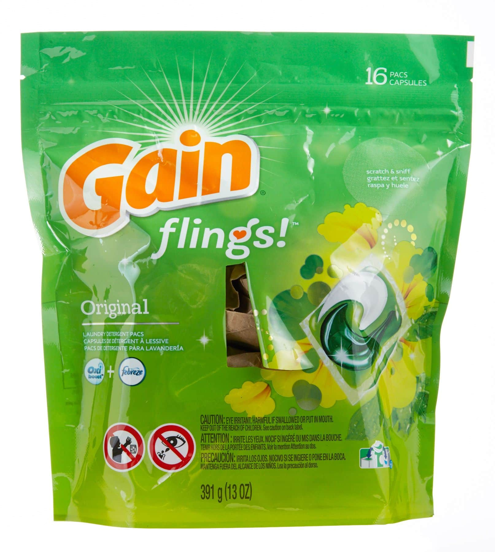 Gain Flings Detergent Pods, Original, 16-pk | Canadian Tire