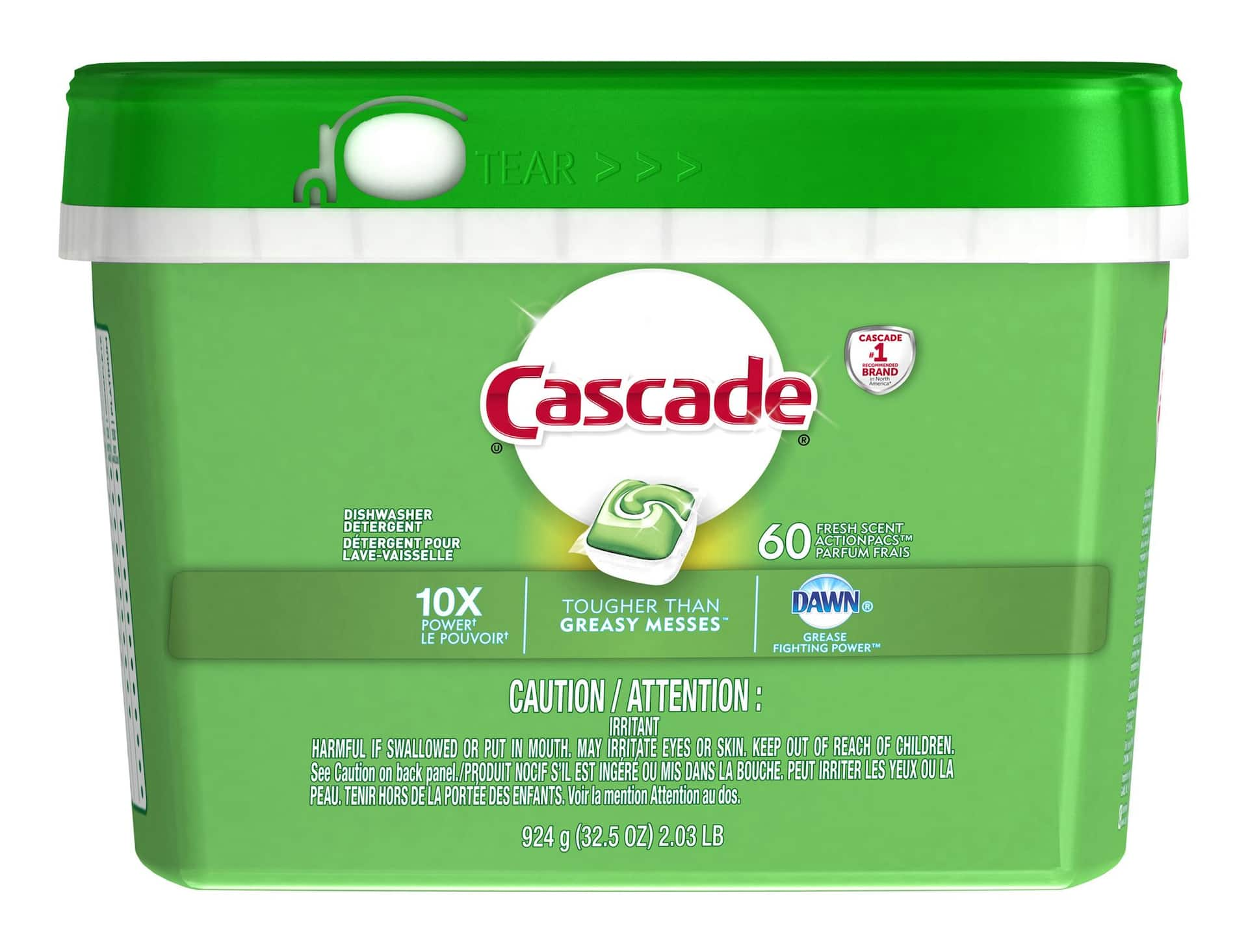 Cascade Fresh Action Pacs, 54-pk | Canadian Tire