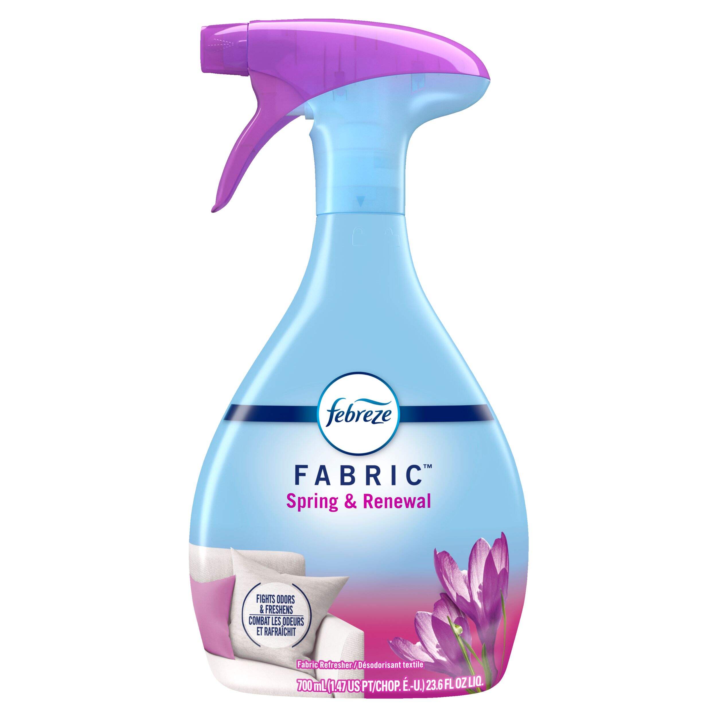 Febreze Odor-Fighting Fabric Refresher, Spring & Renewal, 800 mL Front_Flat