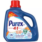 Détergent à lessive liquide Purex Oxi Plus avec technologie Dirt Lift, parfum frais, 92&nbsp;brassées, 4,08&nbsp;L Front_Flat