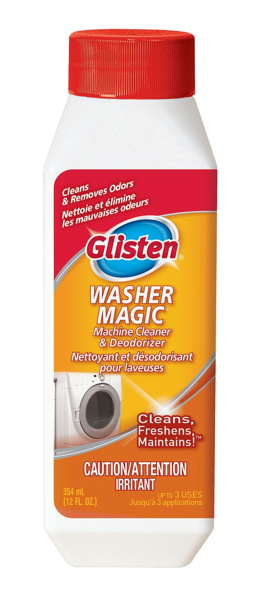 Glisten Washer Magic Liquid Washing Machine Cleaner, Citrus Scent, 354mL Canadian Tire