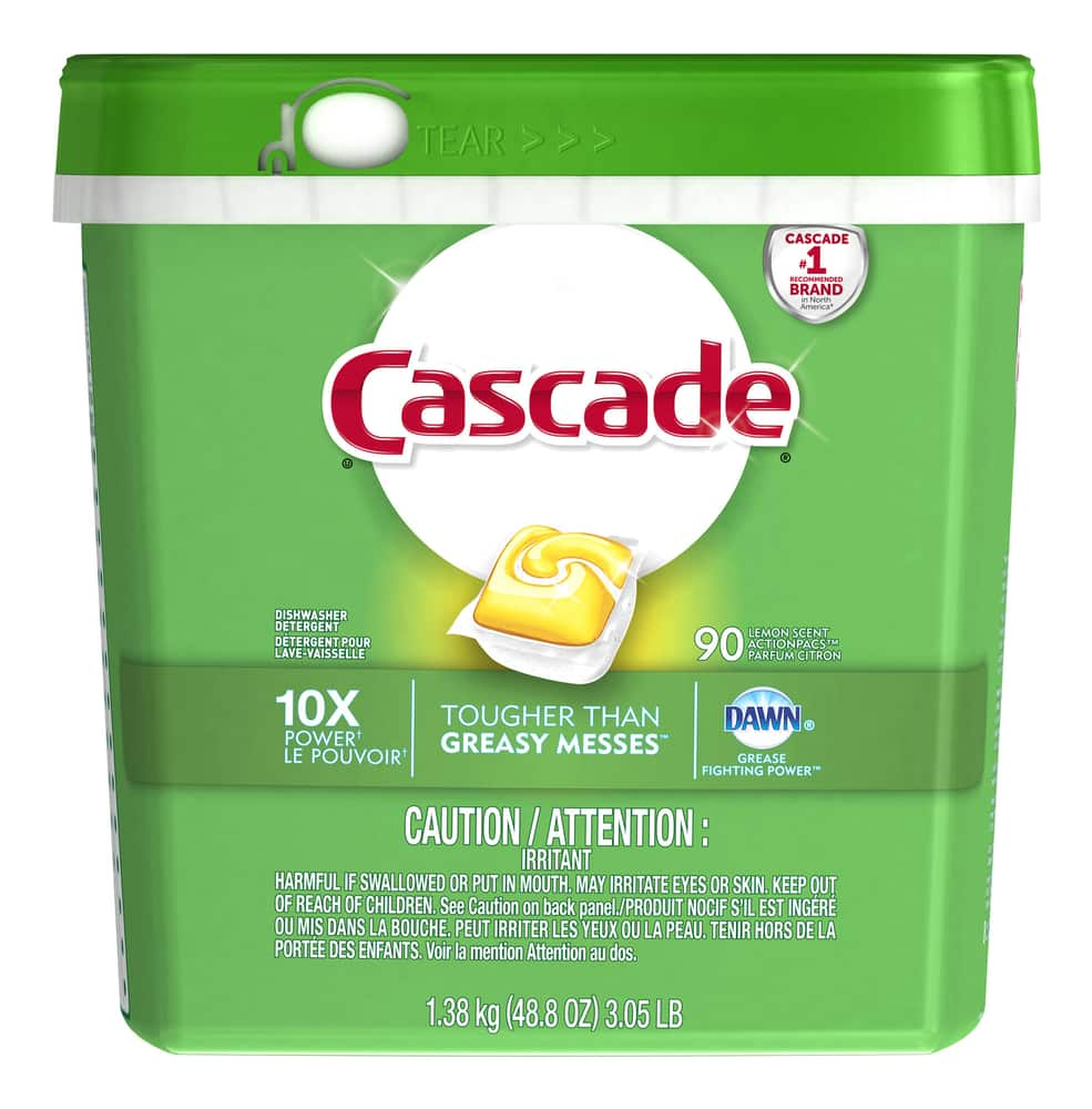 Cascade Citrus Breeze Dishwasher ActionPacs, 90-pk | Canadian Tire