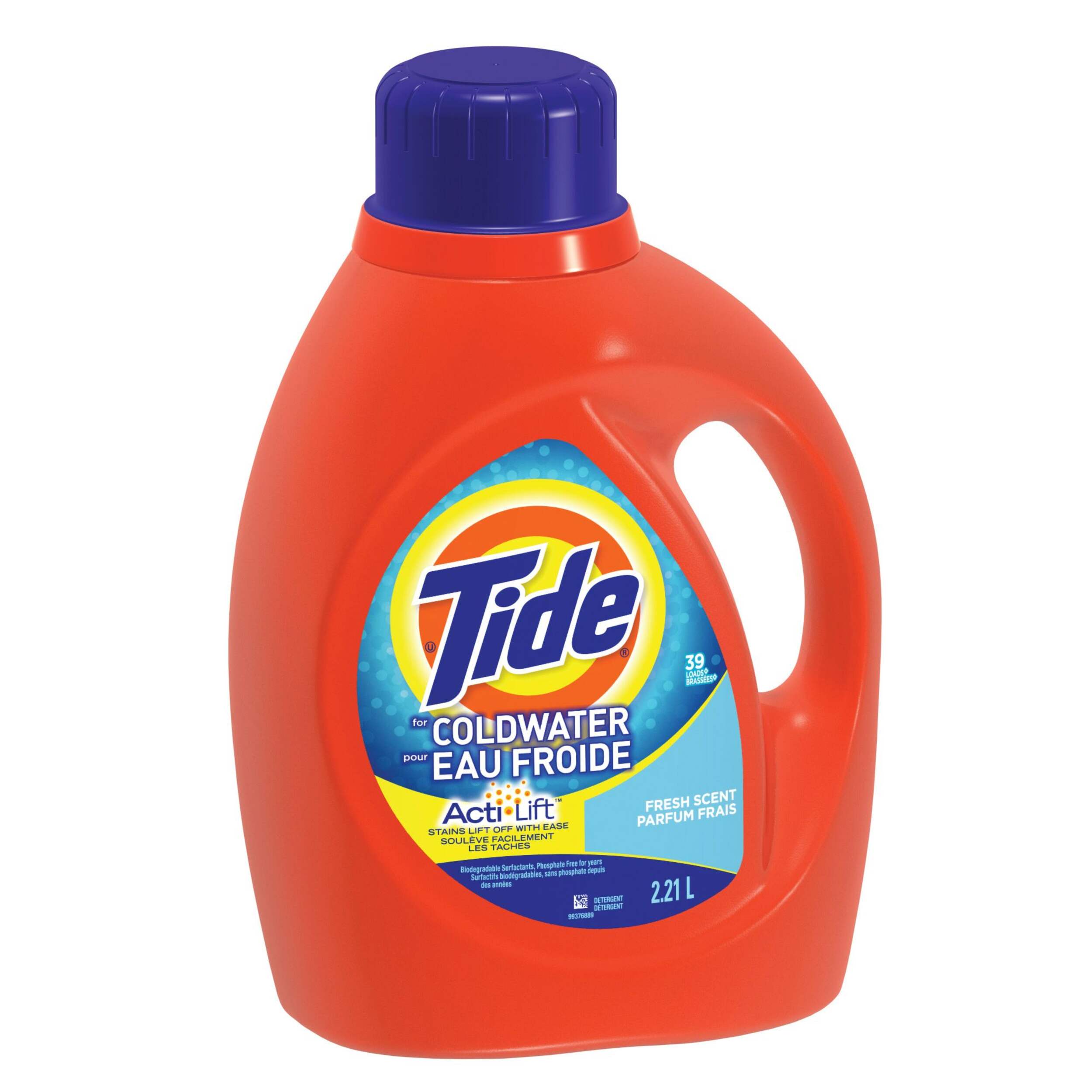 Tide Coldwater Liquid Laundry Detergent, 39-Loads Front_Flat