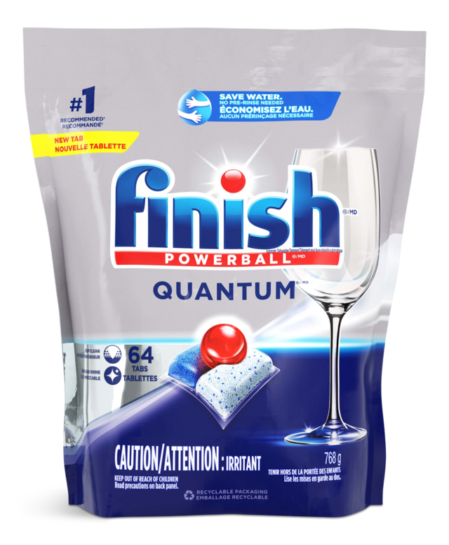 Finish Quantum Max Shine & Protect Dishwasher Tablets, 64ct Canadian