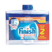 Finish Liquid Dishwasher Cleaner, Fresh Scent, 250-mL, 2-pk