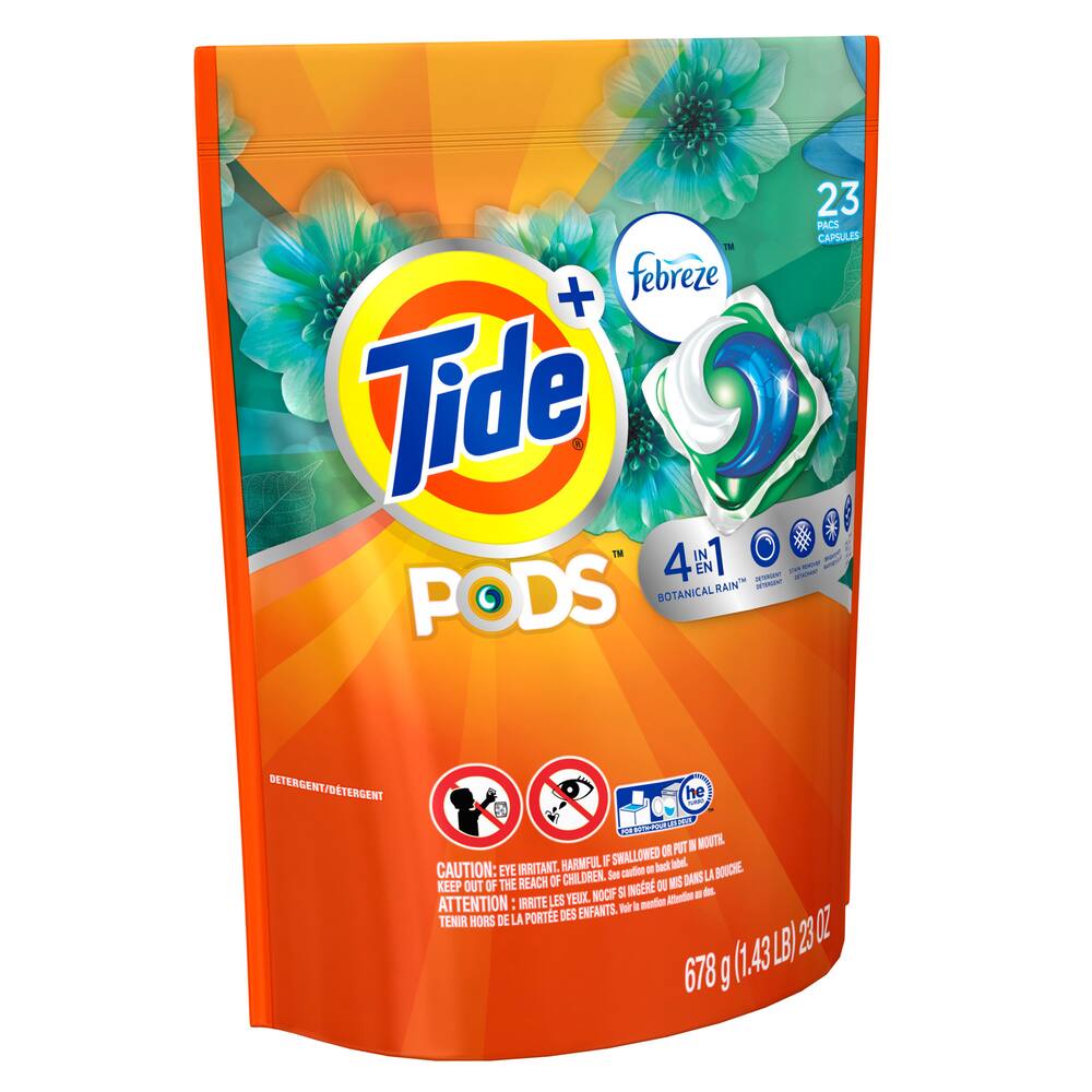 Détergent à lessive Tide Botanical Rain, capsules, paq. 23 Canadian Tire