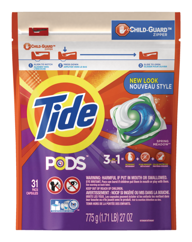 Tide 3 in 1 Laundry Detergent Pods, Spring Meadow Scent, 31-pk ...