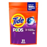 Tide PODS 3-in-1 Laundry Detergent Soap Pacs, Spring Meadow Scent, 31-pk Front_Flat