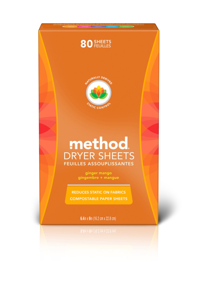 method Dryer Sheets, Assorted Scents, 80pk Canadian Tire
