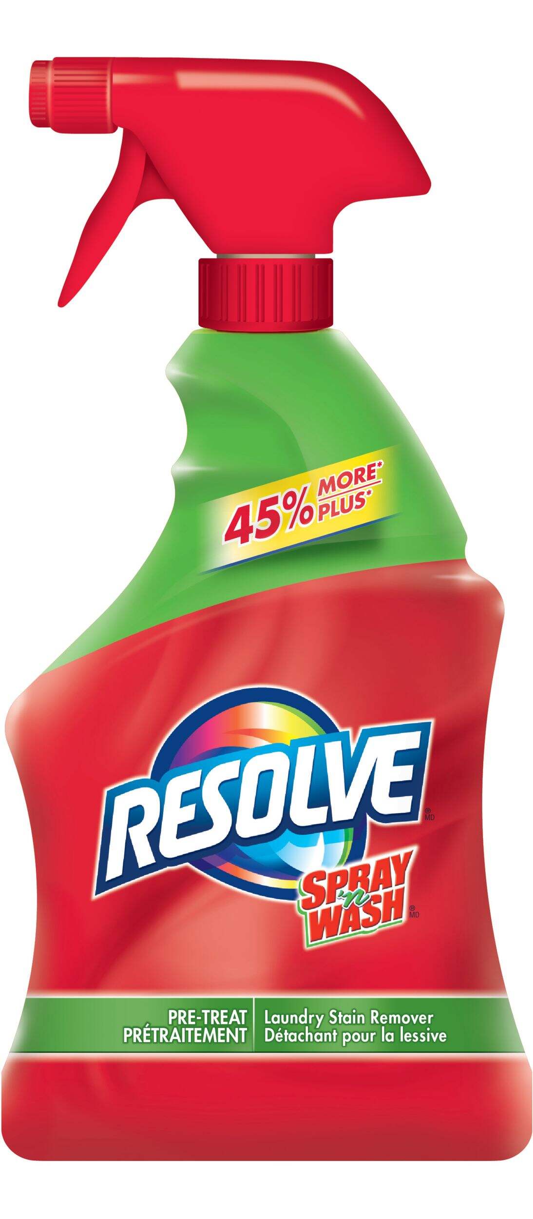 Resolve Green Spray 'N Wash Laundry Stain Remover, Pre-Treatment Trigger, 946-mL Front_Flat