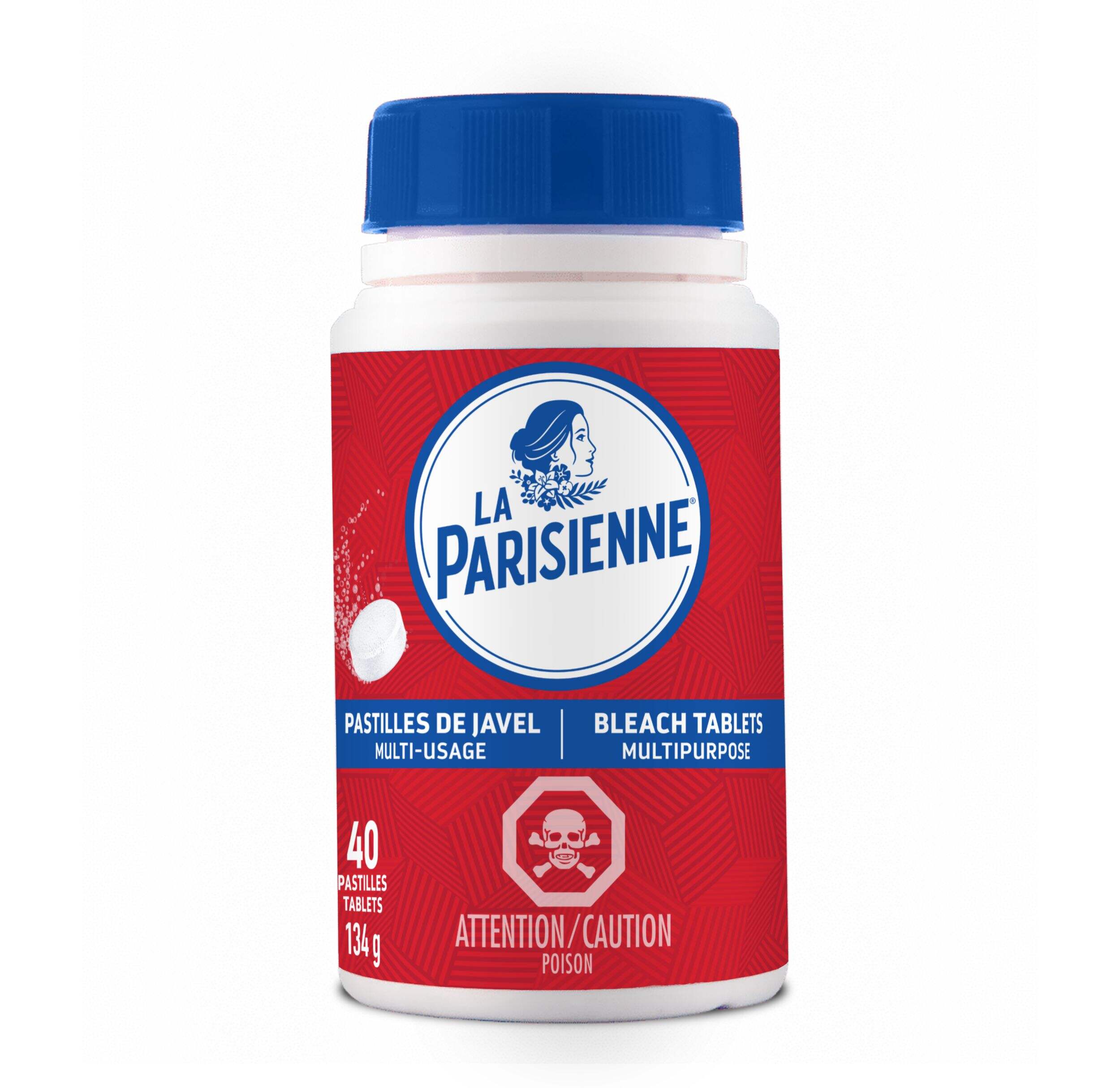 La Parisienne Laundry Bleach Tabs, 134-g, 40-pk Front_Flat