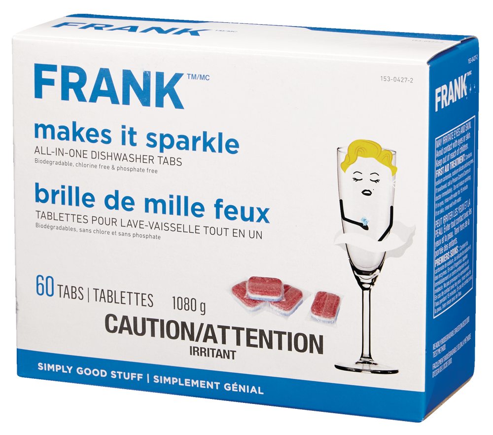 FRANK Automatic Dishwasher Tabs, 60count Canadian Tire